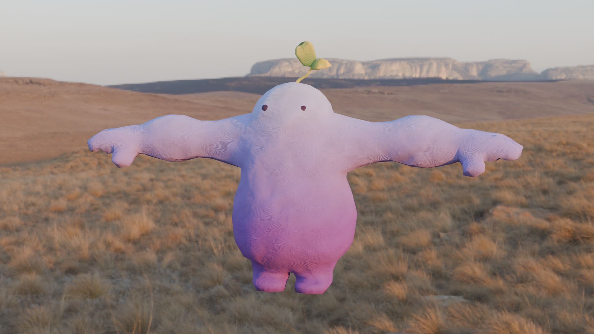 3D Asset Model in progress of BODO from "Bodo & Pip"
